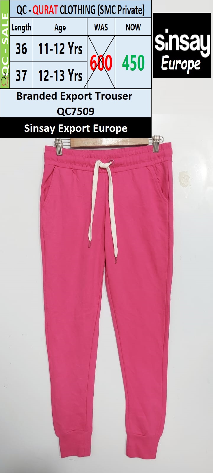 Sinsay Export Europe Trouser QC7509