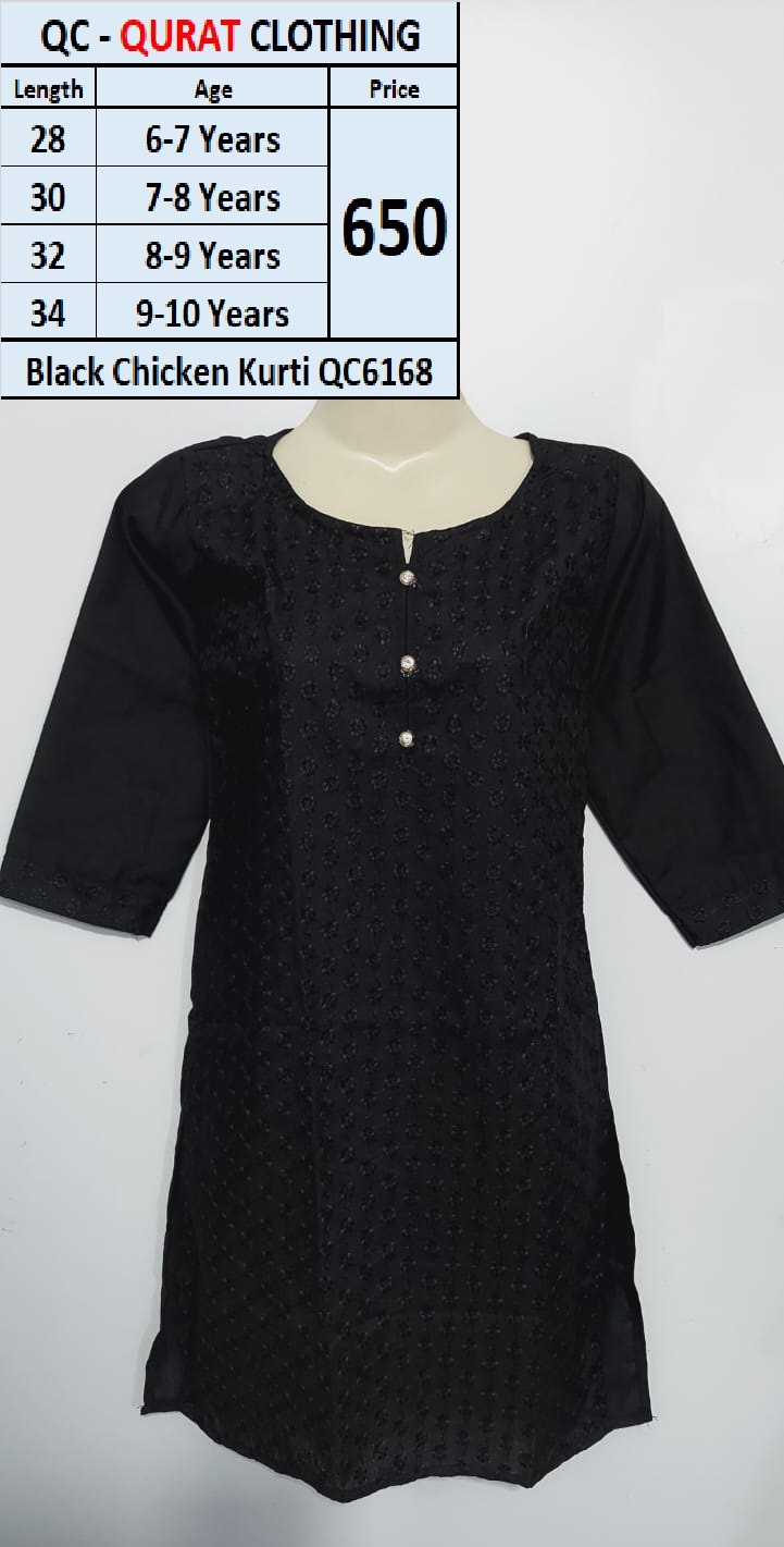 Black Chicken Kurti QC6168