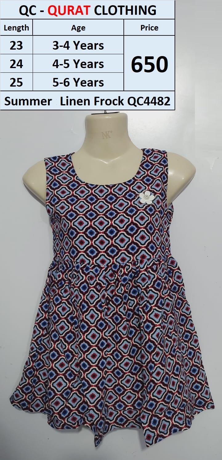 Summer Linen Frock Code QC4dsf482