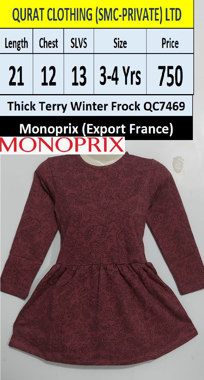 Branded Frock QC7469 Brand Monoprix Export France - QC7469