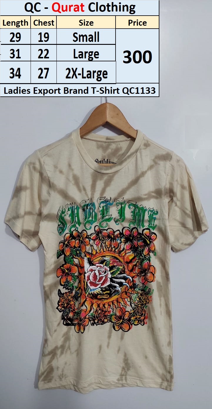 Ladies Export Brand T-Shirt QC1133