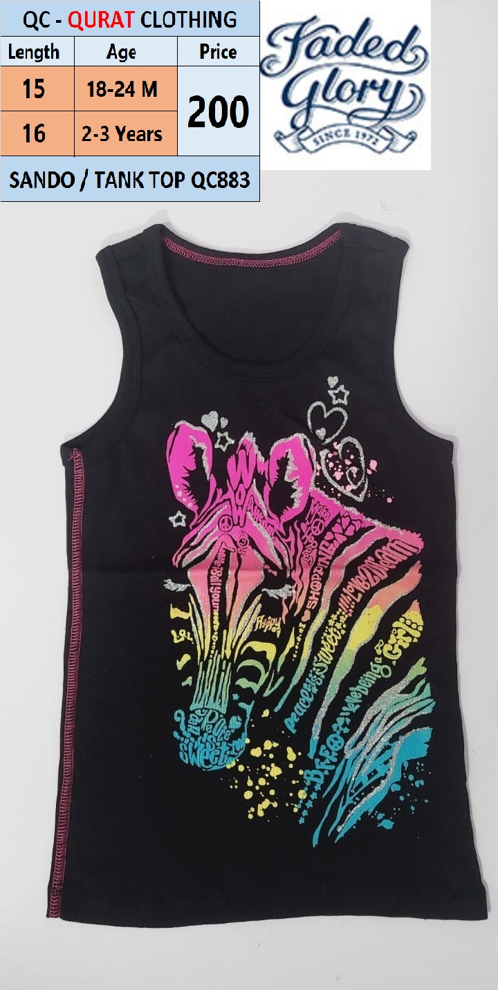 SANDO / TANK TOP QC883 Brand Faded Glory - QC883