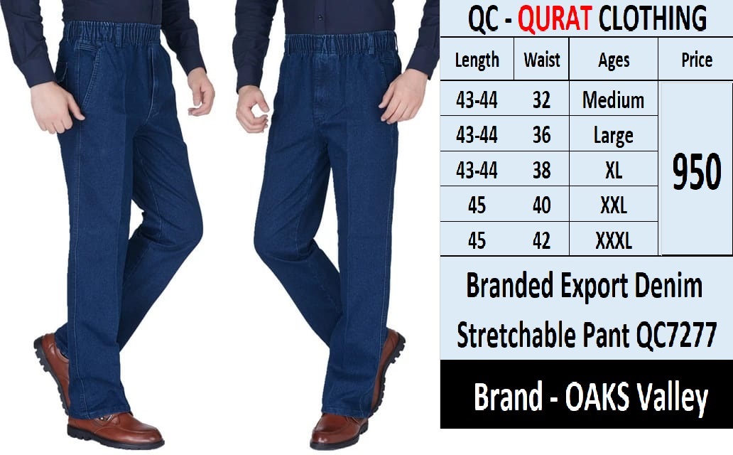 Branded Export Denim Stretchable Pant QC7277