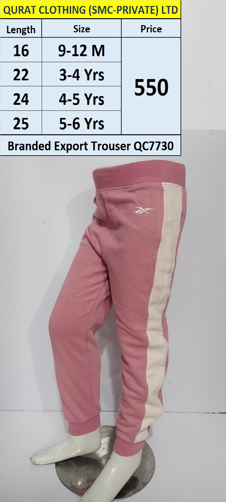 Branded Export Trouser QC7730