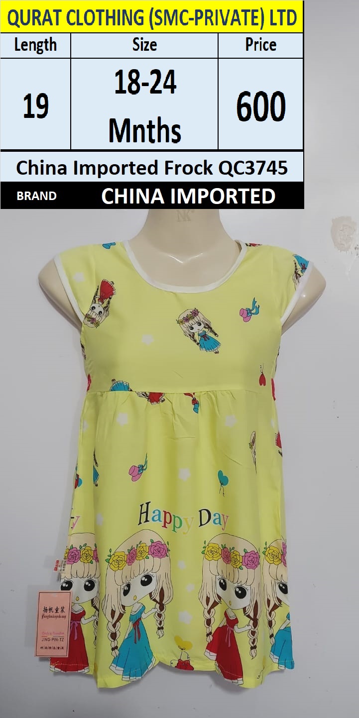 China Imported Frock QC3745