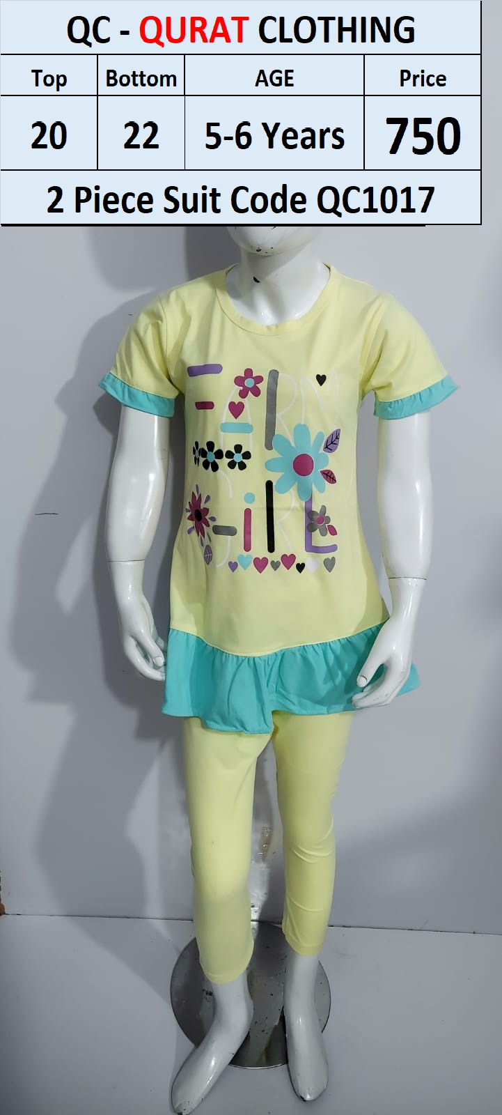 Girls 2 Piece Suit Code QC1017