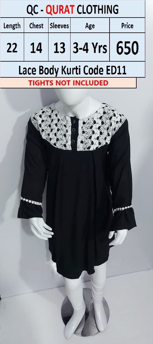 Lace Body Kurti Code ED11