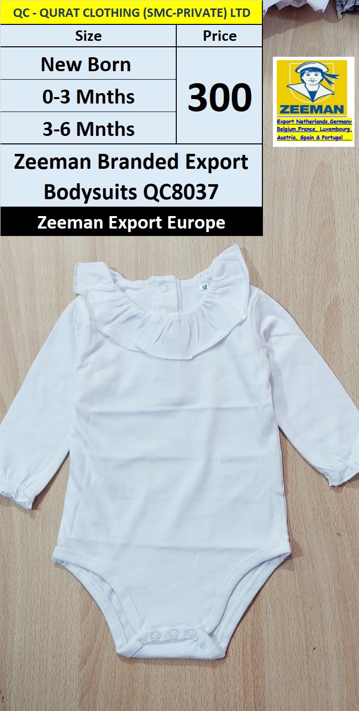 Zeeman Branded Bodysuits QC8037 Export Europe