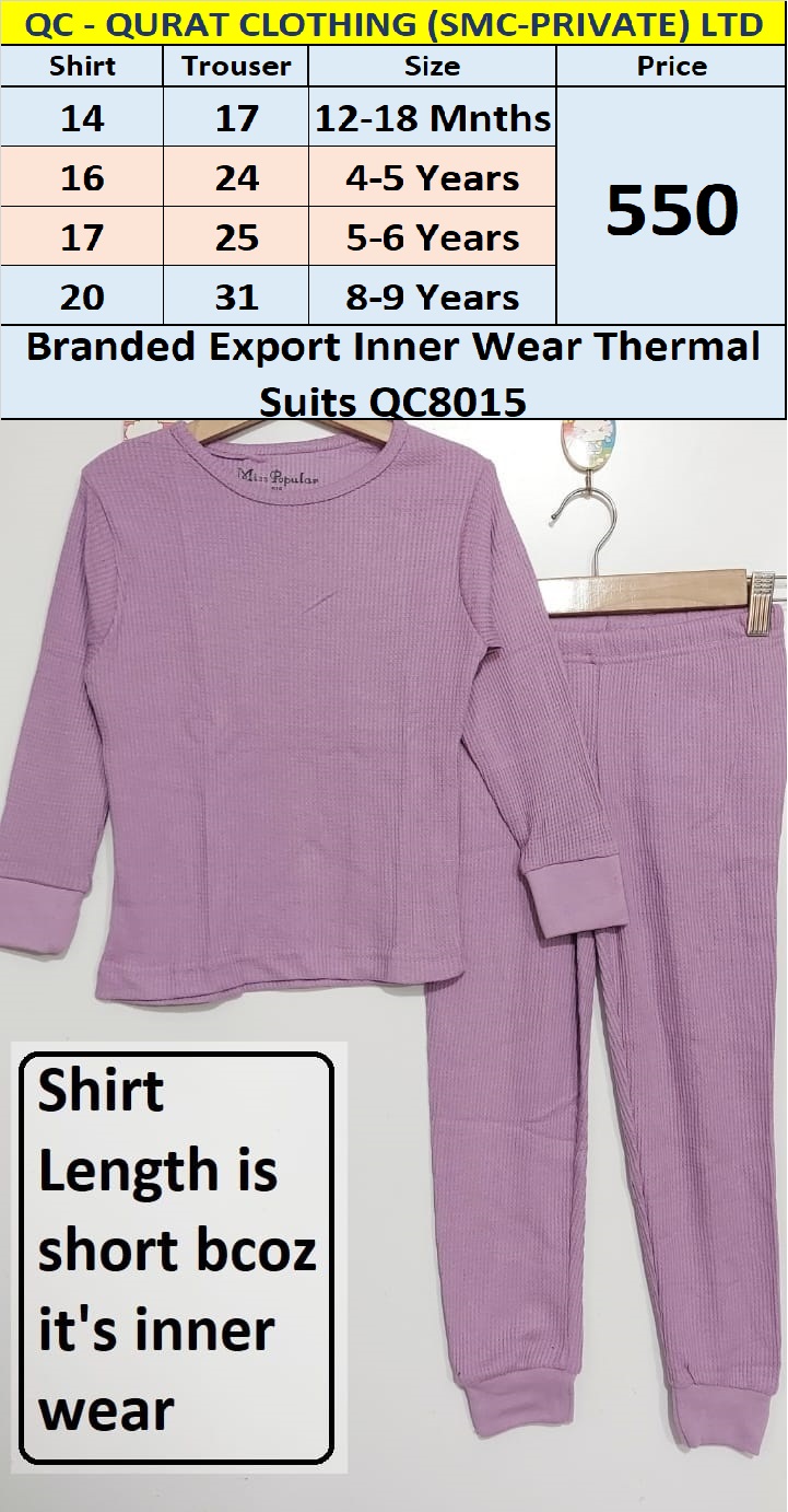 Branded Export Thermal Suits 