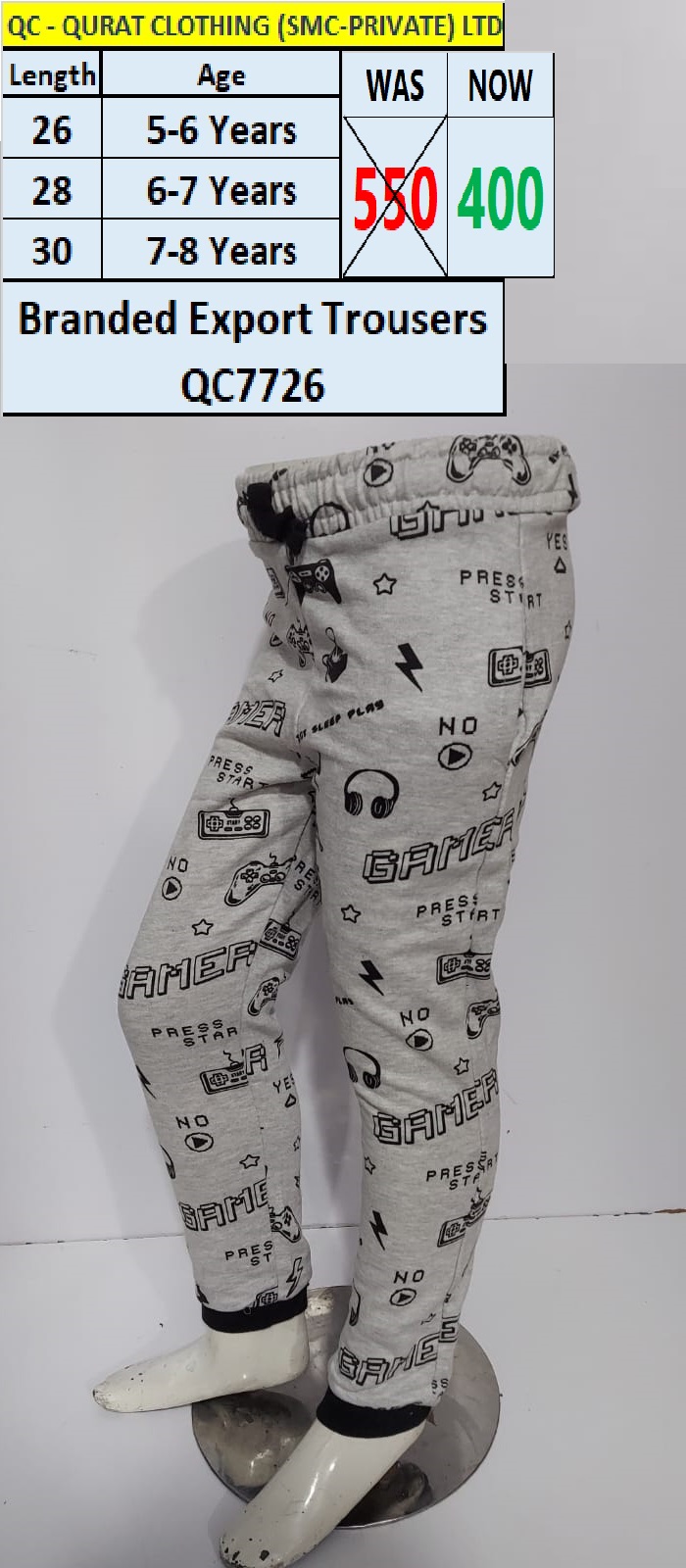 Branded Export Trouser QC7726