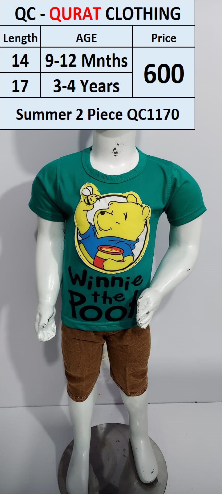 Winnie The Pooh 2 Piece Suit QC1170