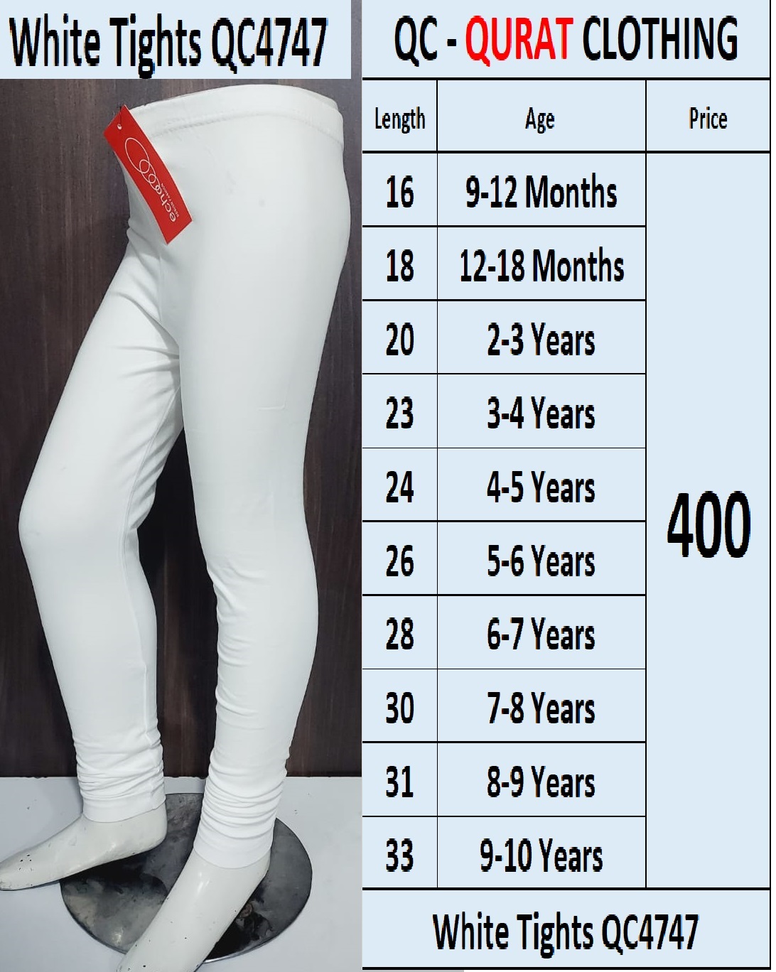 White Tights QC4747