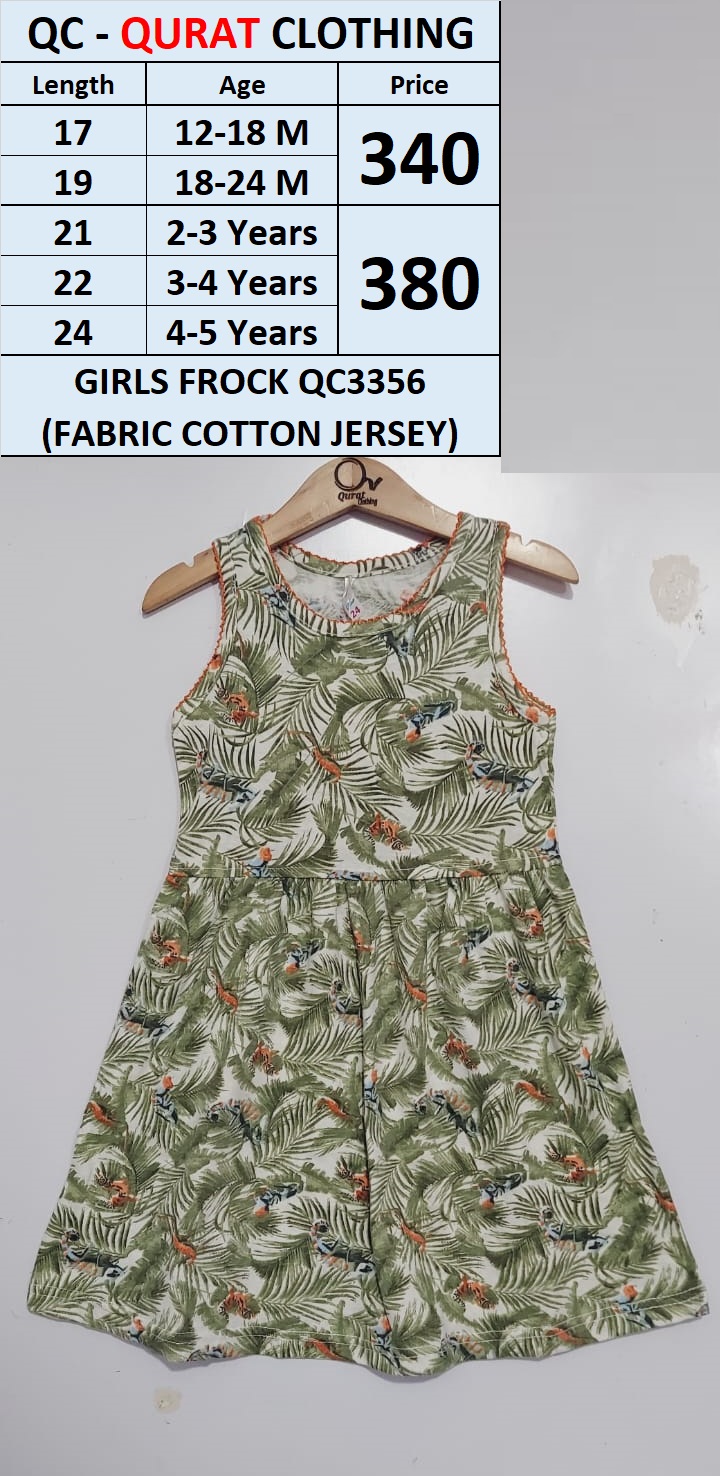 Girls Frock QC3 (Fabric Cotton Jersey)