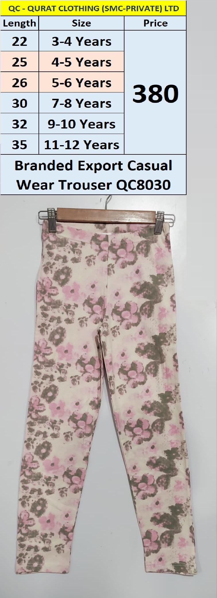 Branded Export Casual Wear Trouser QC8030