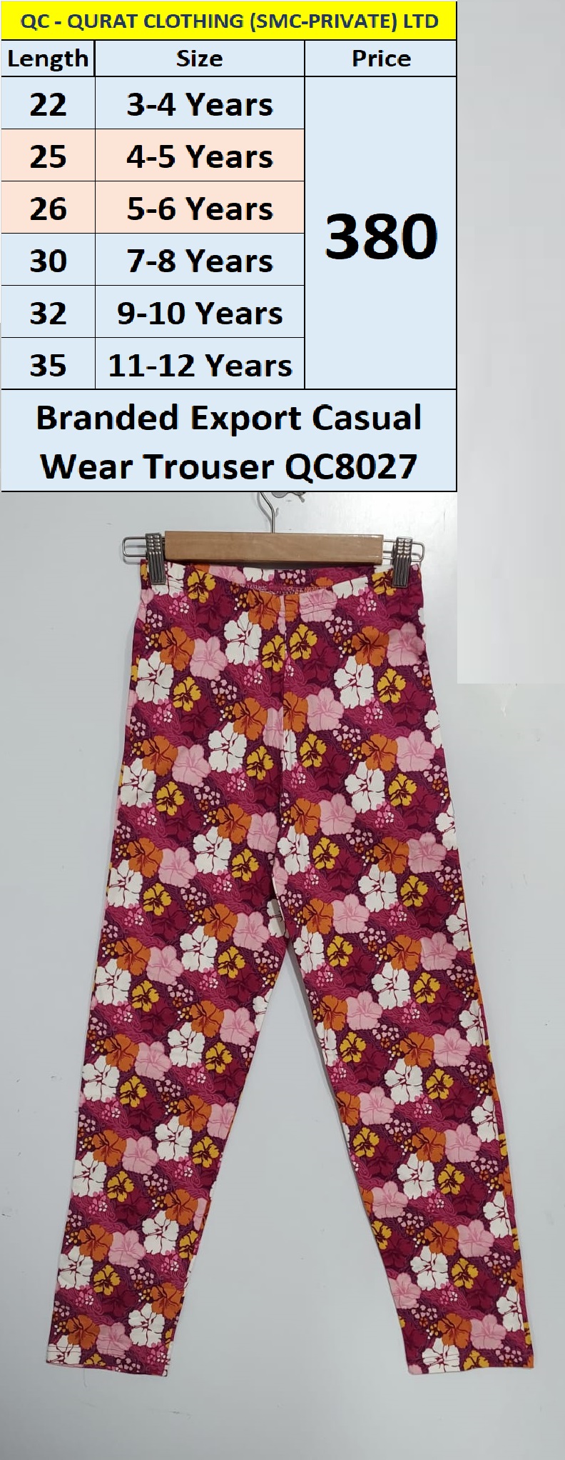 Branded Export Casual Wear Trouser