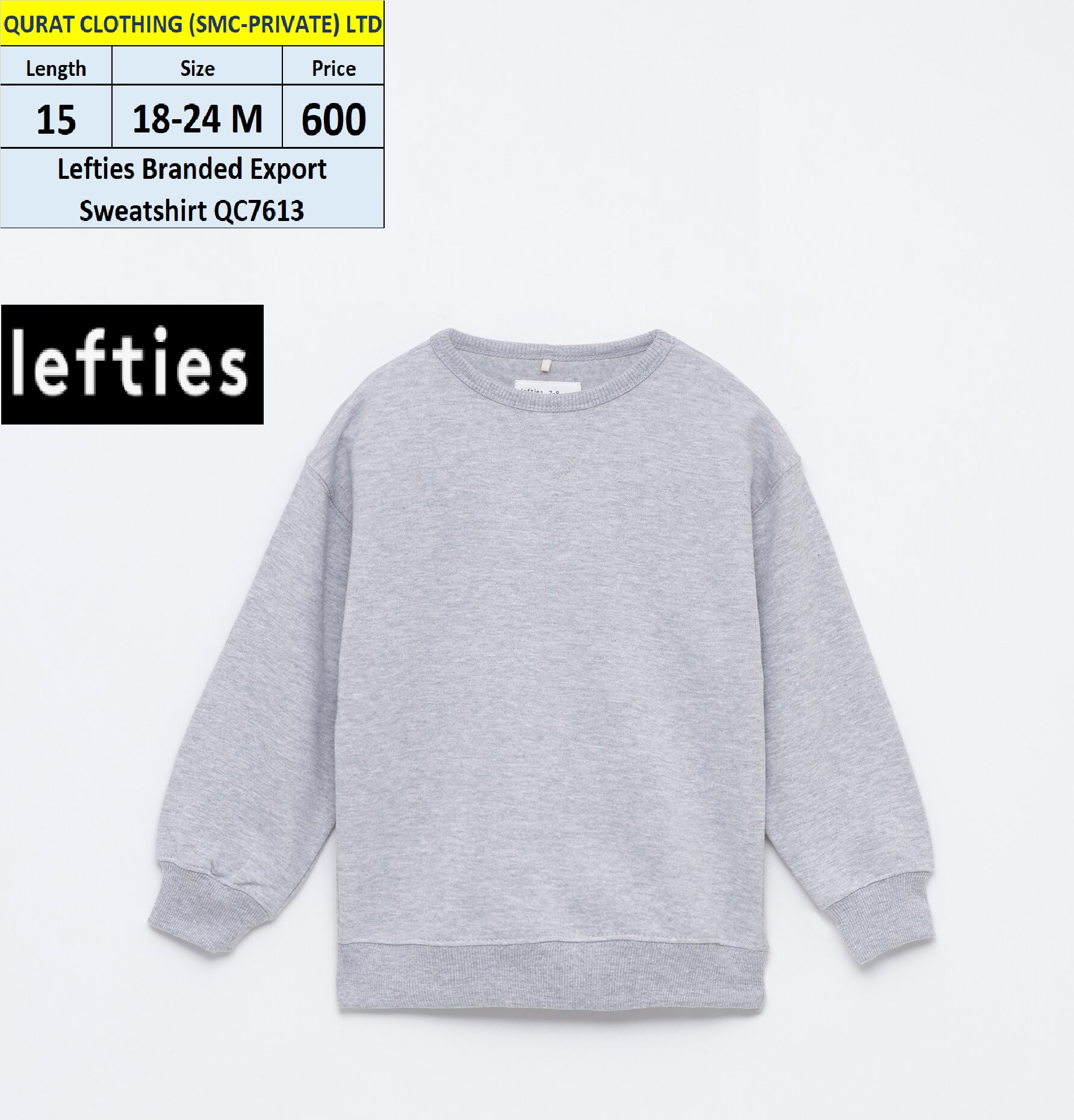 Lefties Branded Export Sweatshirt QC7613