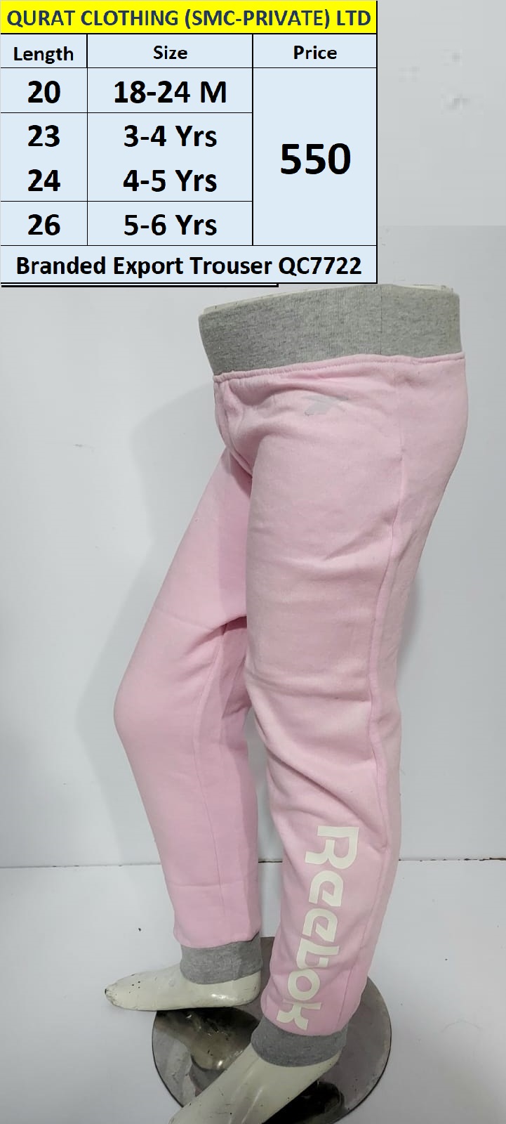 Branded Export Trouser QC7722