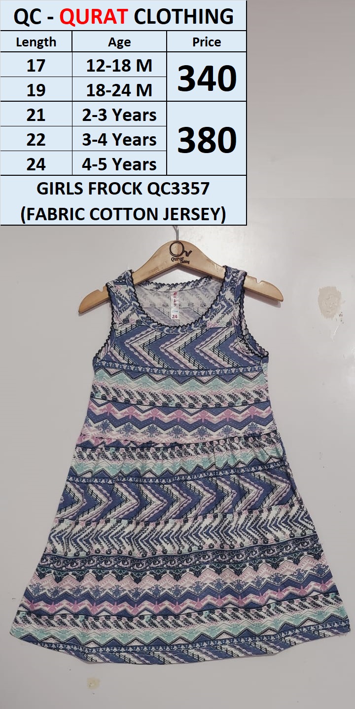 Girls Frock QC335cdds7 (Fabric Cotton Jersey)