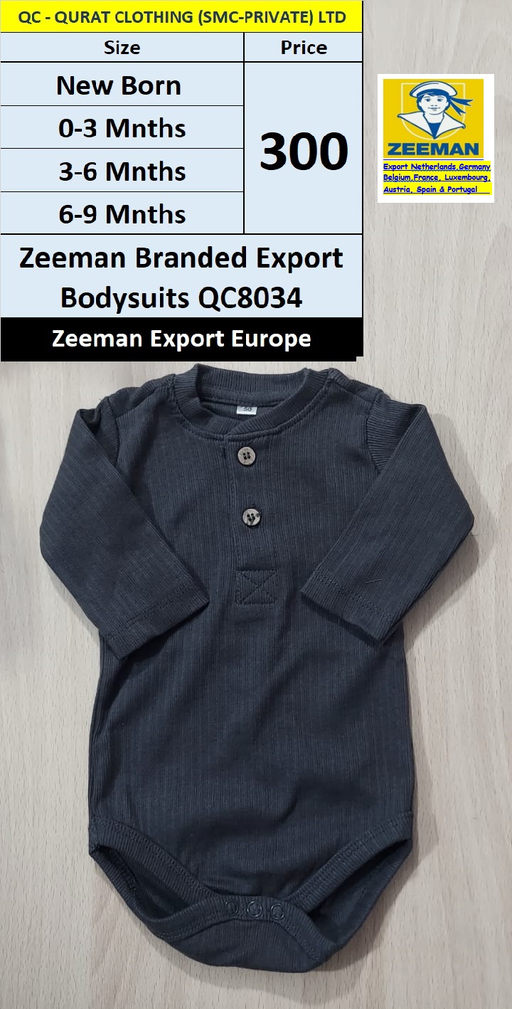 Zeeman Branded Bodysuits Export Europe