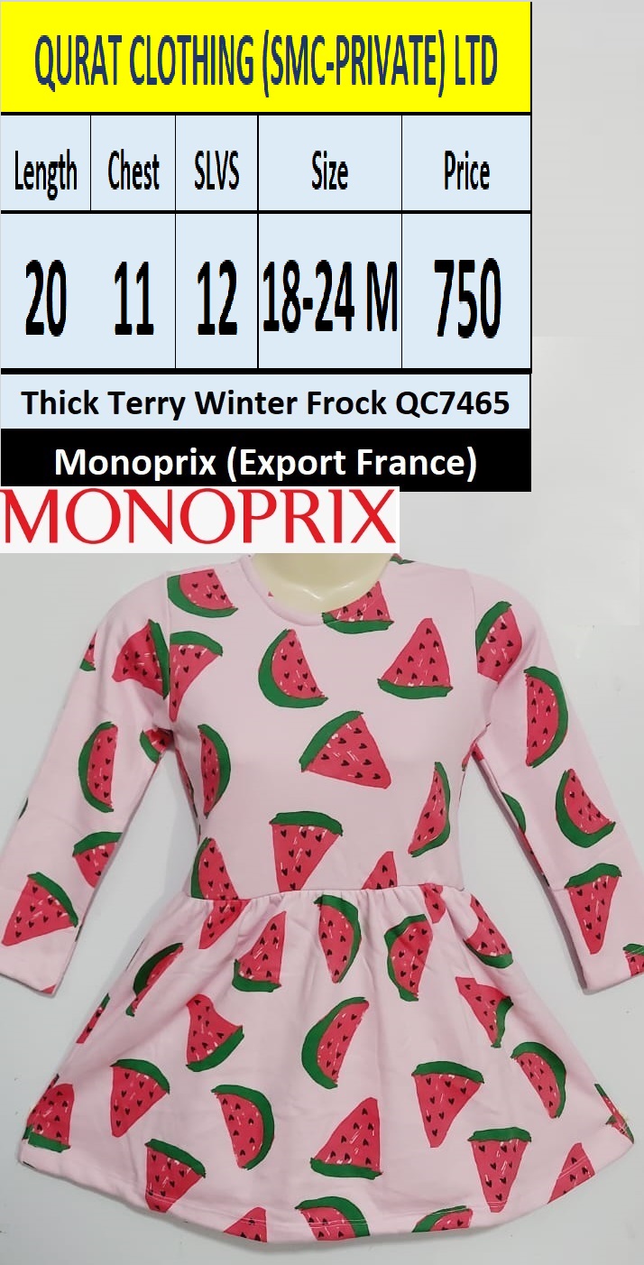 Branded Frock QC7465 Brand Monoprix Export France