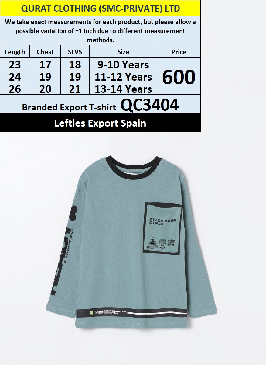 Lefties Brand T-Shirt QC3404 Export Spain - QC3404