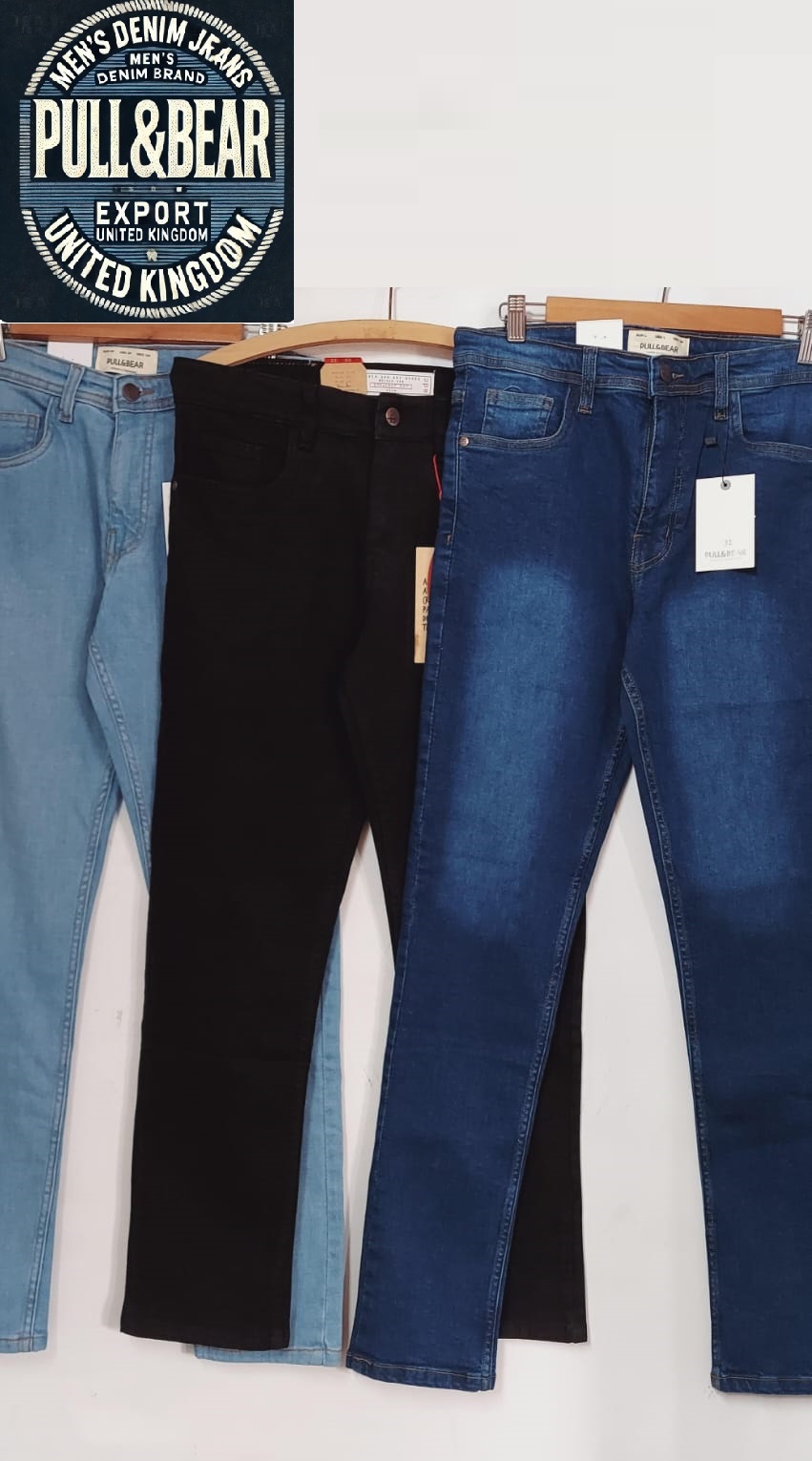 Pull & Bear Brand Men's Jeans QC2741 Export United Kingdom  - QC2741