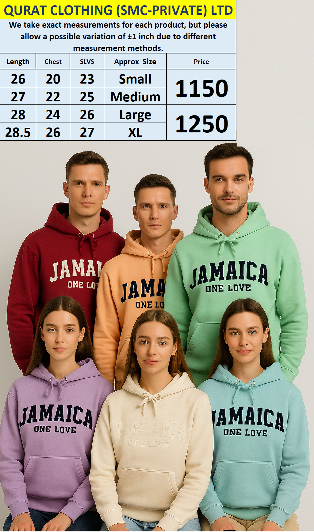 Pacific & Co Thick Fleece Hoodie QC4660 Export North America  - QC4660