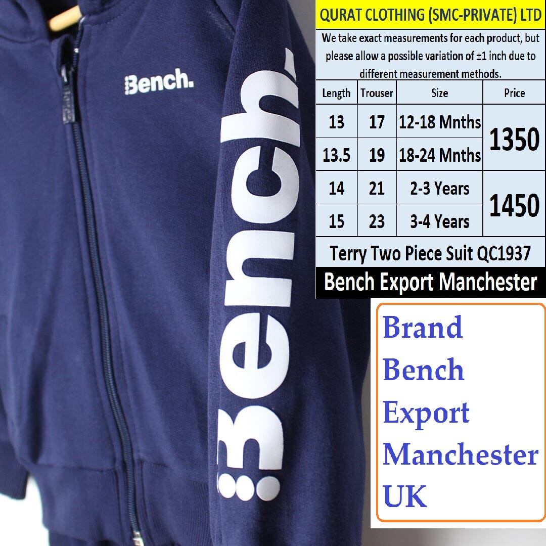 Bench Brand Terry Tracksuit QC1937 Export Manchester UK - QC1937