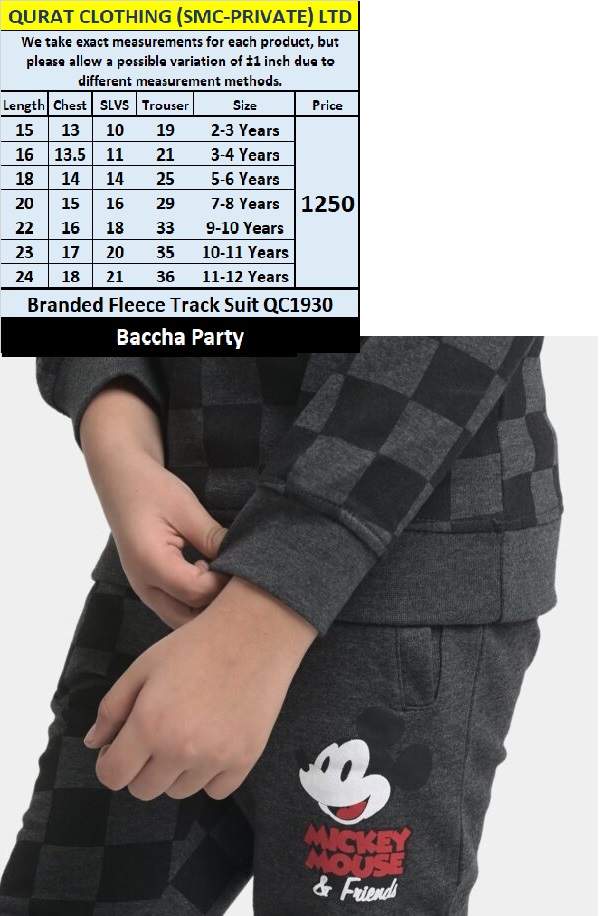 Bacha Party Brand Fleece Track Suit QC1930  - QC1930
