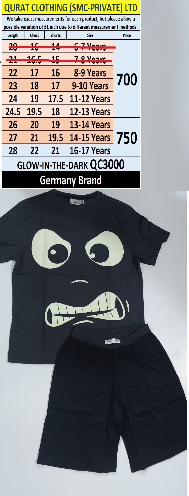 Glow in the Dark Stars Suit QC3000 - QC3000
