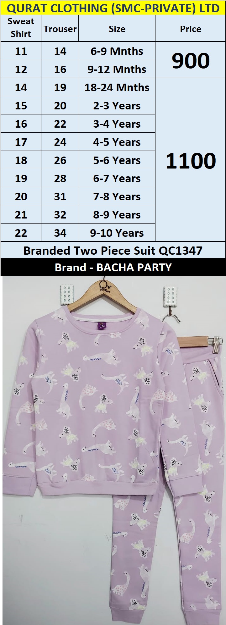 Bacha Party Brand Two Piece Suit QC1347 - QC1345