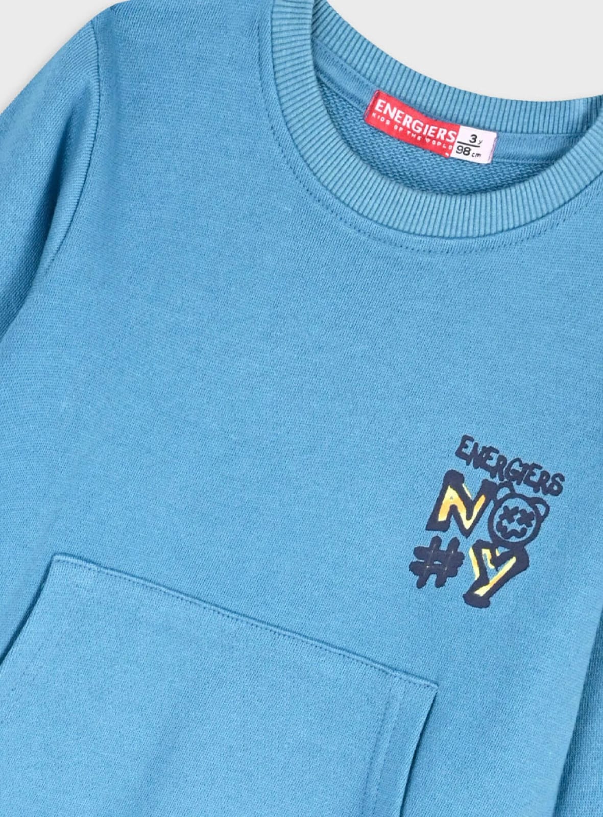 Energiers Brand Blue “NY Bear Graphic” Terry Sweatshirt & Navy Jogger Track Suit QC4964 – Export Greece - QC4964