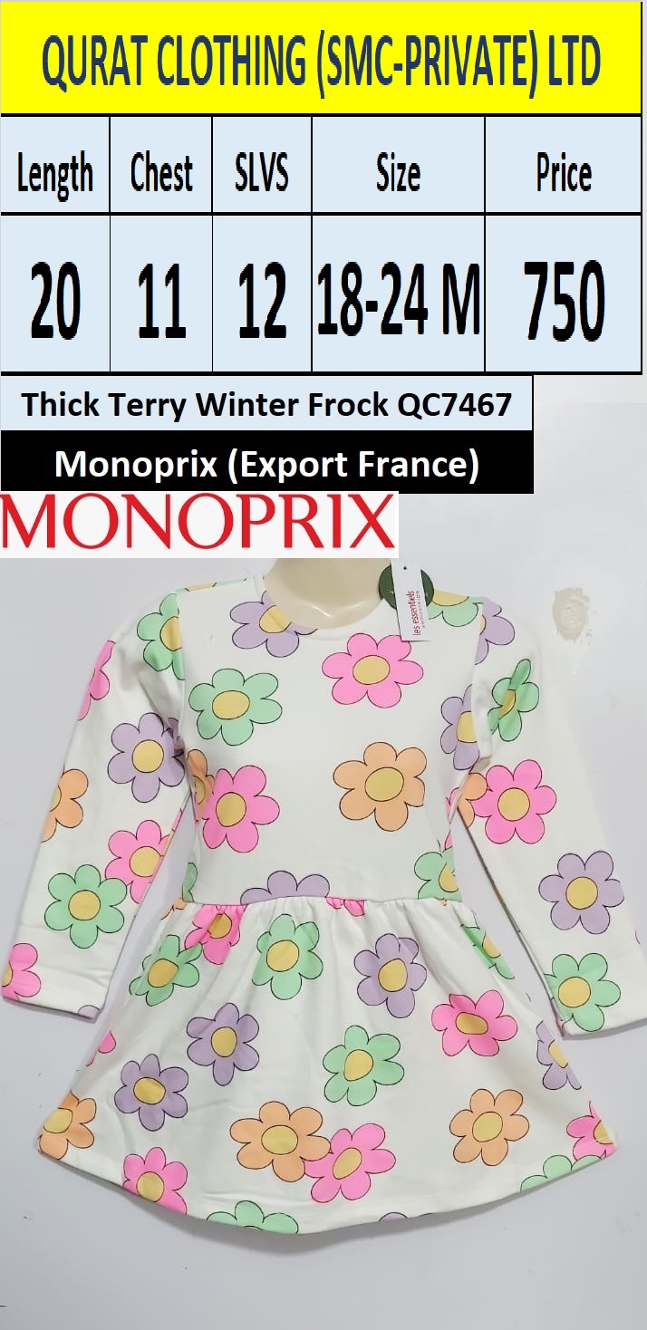 Branded Frock QC7467 Brand Monoprix Export France - QC7467