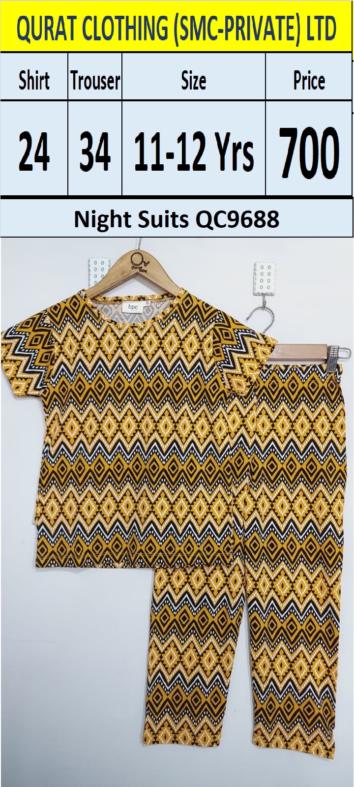BPC Brand Night Suits QC9688 - QC9688