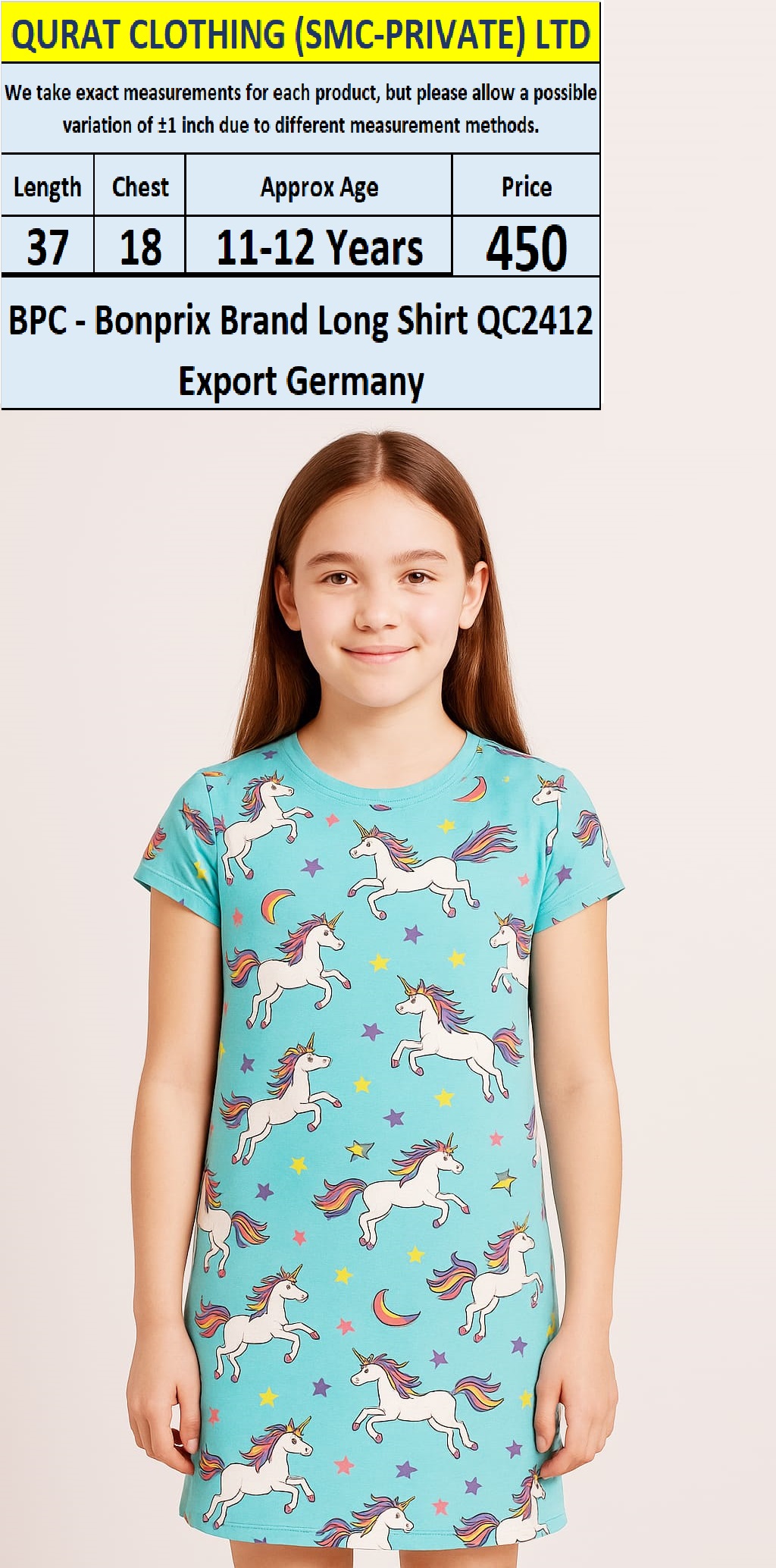 BPC - Bonprix Brand Long Shirt QC2412 Export Germany  - QC2412