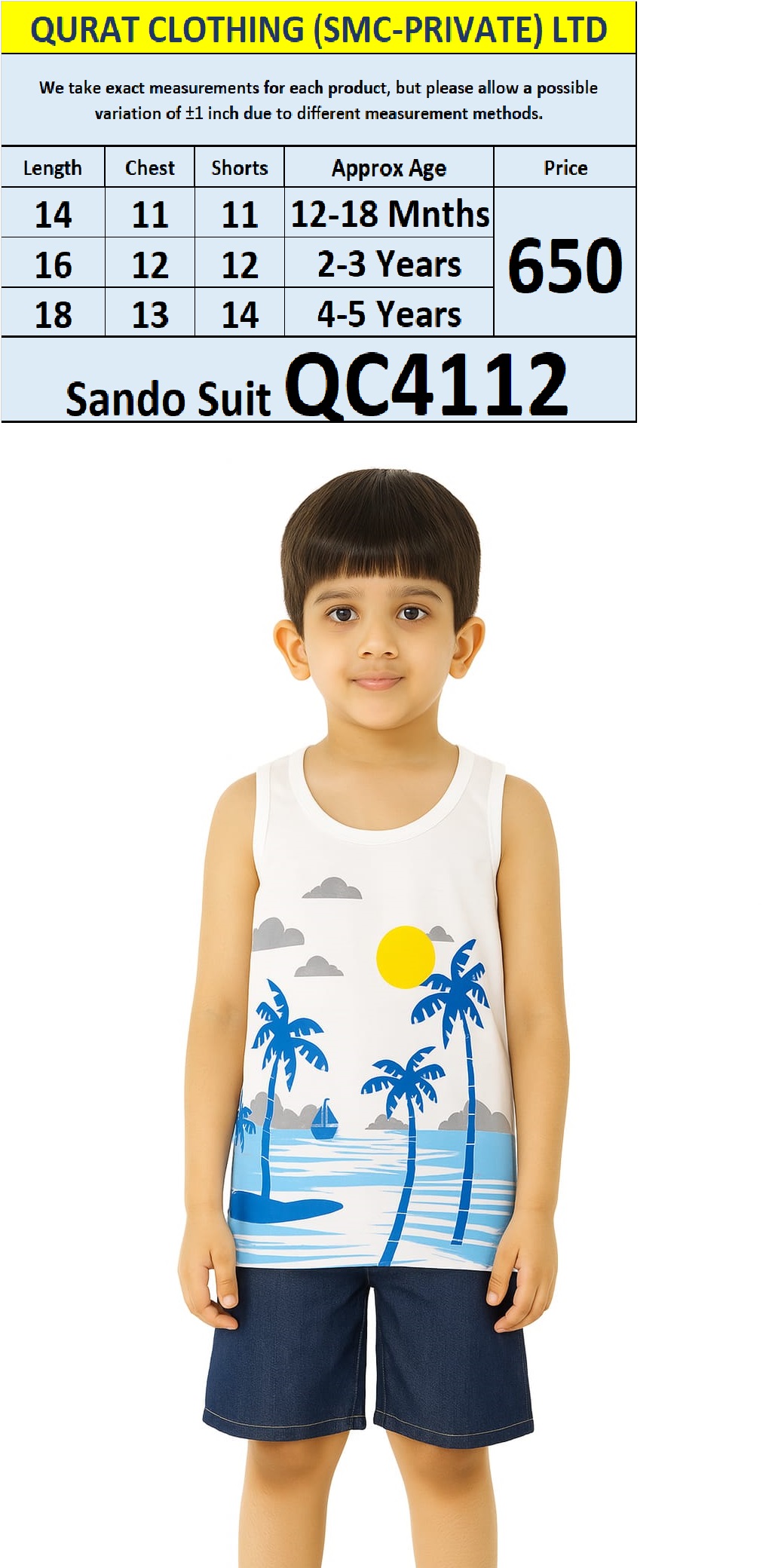 Sando Suit QC4112 - QC4112