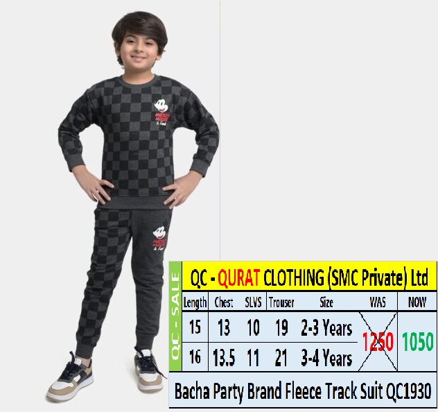 Bacha Party Brand Fleece Track Suit QC1930  - QC1930