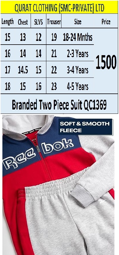 Reebok Branded Track Suit QC1369 Export United Kingdom - QC1369