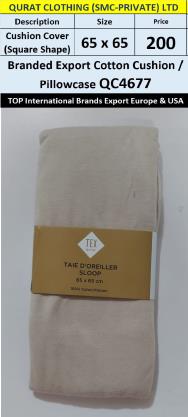 Top Intl Brand Cotton Cushion Cover Square Shape QC4677 Export Europe & USA