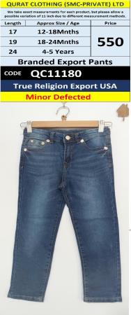 True Religion USA Blue Branded Export Pant – QC11180 - (Minor Defected)