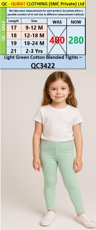 Light Green Cotton Blended Tights – QC3422