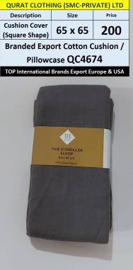 Top Intl Brand Cotton Cushion Cover Square Shape QC4674 Export Europe & USA