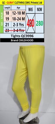 Childhood Brand Yellow Tights QC9996