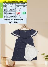 Summer Cotton Frock & Panty Suit QC2410