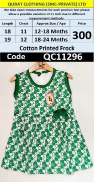 Pakistan Heart Printed Cotton Girls Frock – QC11296