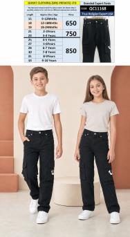 True Religion Export USA Black Kids Cargo Denim Pants – QC11168