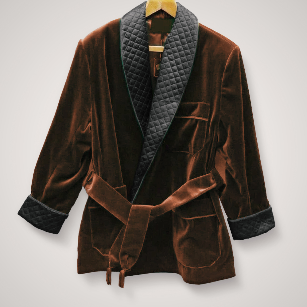 ron burgundy smoking jacket - SJB0283