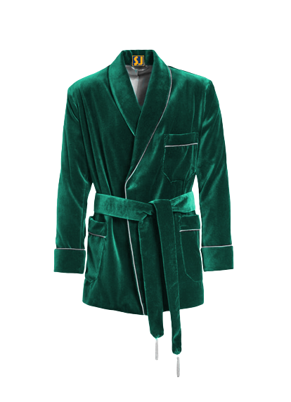 crushed velvet smoking jacket - SJB0058