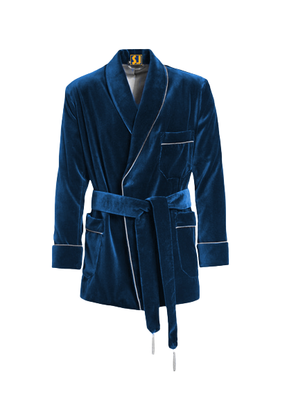 Mens Smoking Jacket Pajamas - SJBBSJ0504