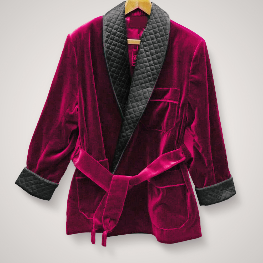 Buy Mens Satin Smoking Robe - Smoking Jackets